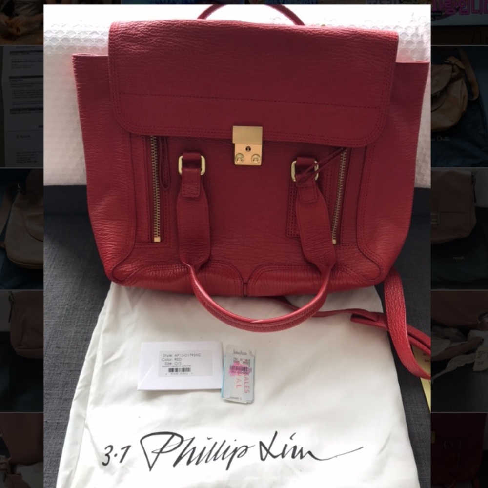 3.1 Phillip Lim Pashli Medium Satchel Red